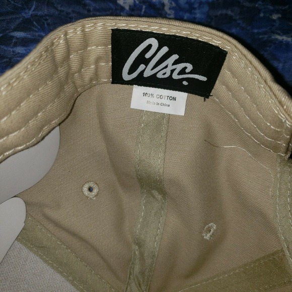 Classic CLSC Streetwear Beige Snapback Hat Baseball Cap Blue‎ Logo - Picture 3 of 4